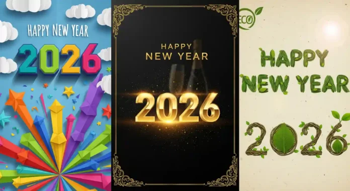 Happy New Year 2026 Posters & Templates Download