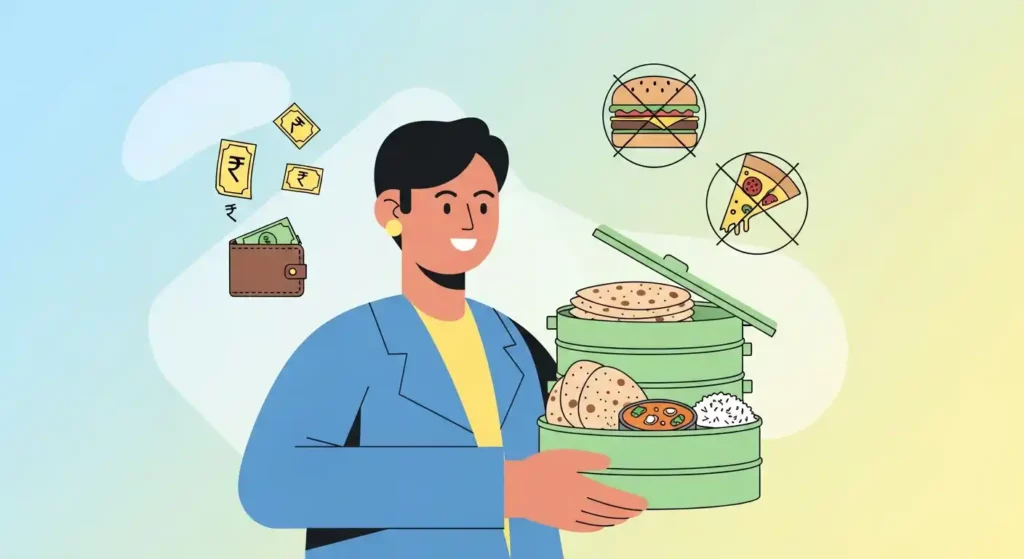 घर पर खाना बनाएँ