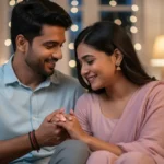 romantic shayari Indian couple