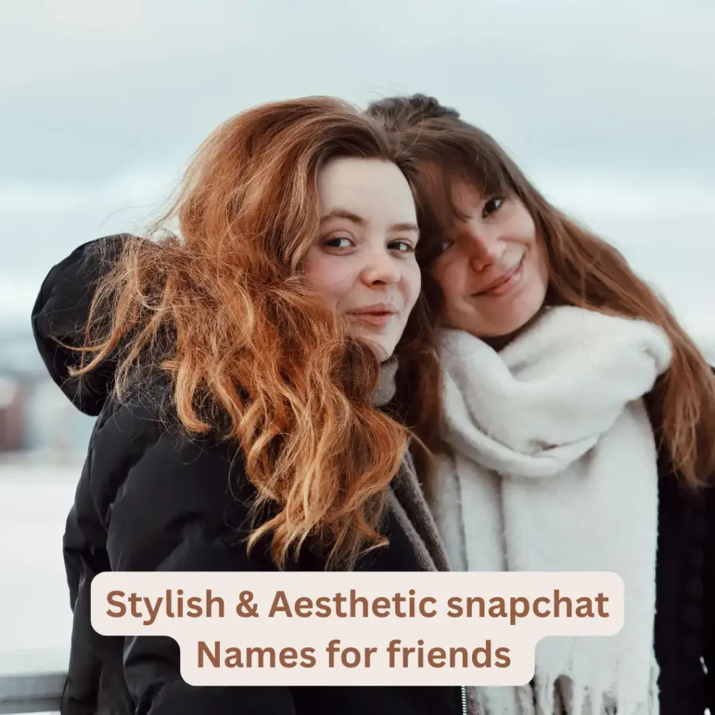 Stylish & Aesthetic snapchat Names for friends