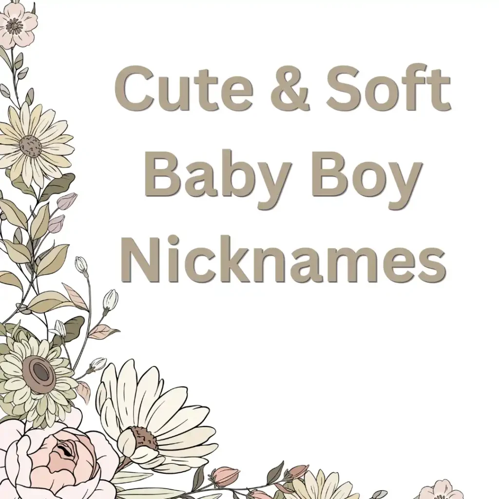 Cute & Soft Baby Boy Nicknames