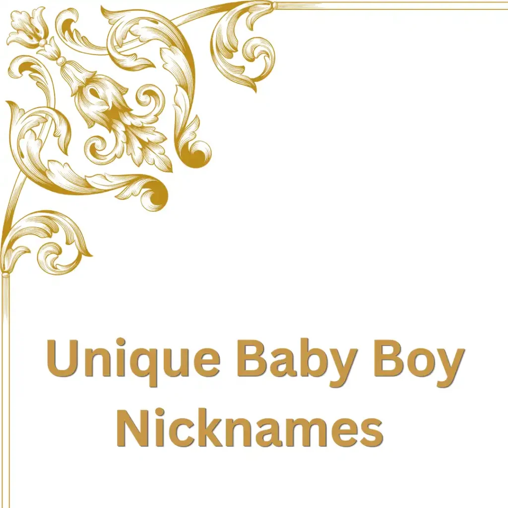 Unique Baby Boy Nicknames 