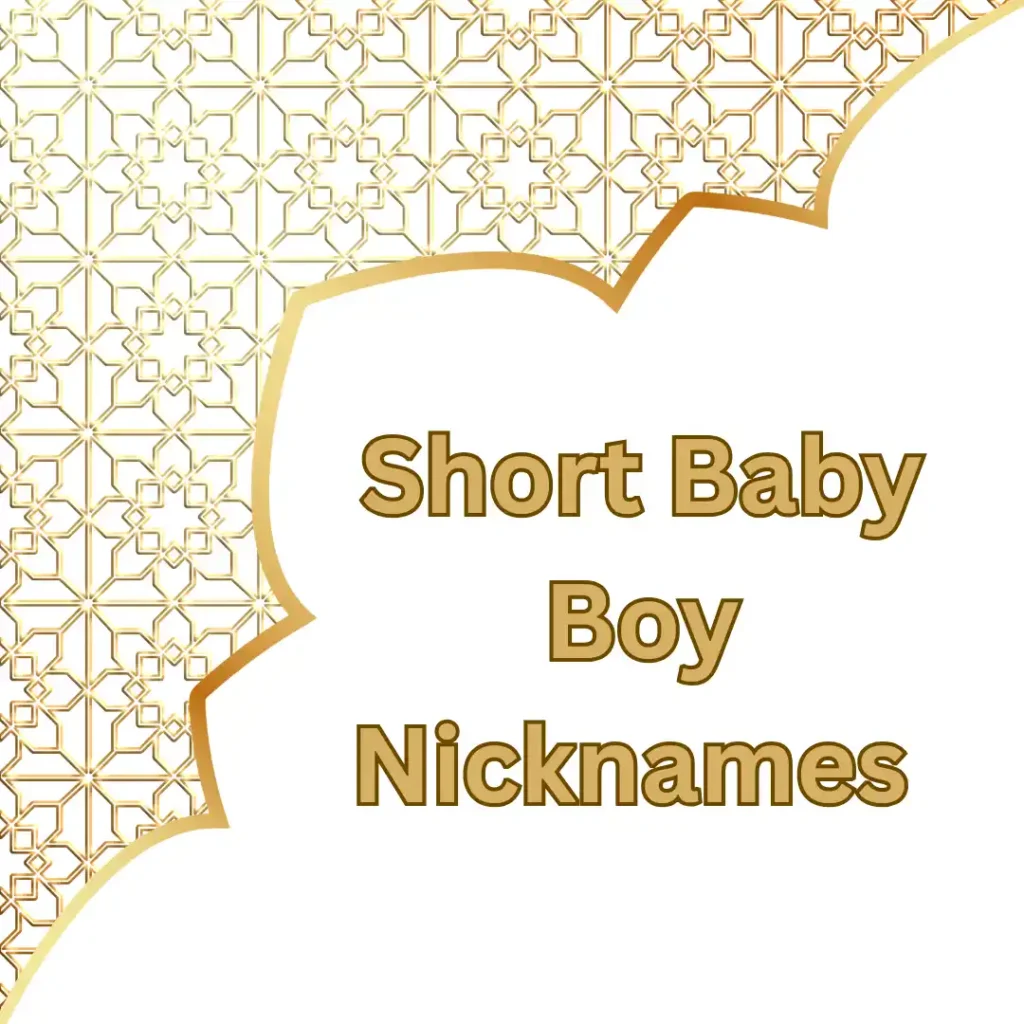 Short Baby Boy Nicknames 