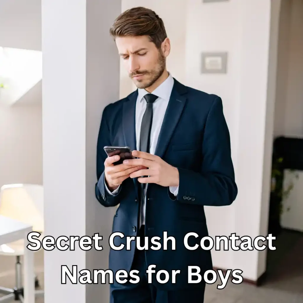 Secret Crush Contact Names for Boys