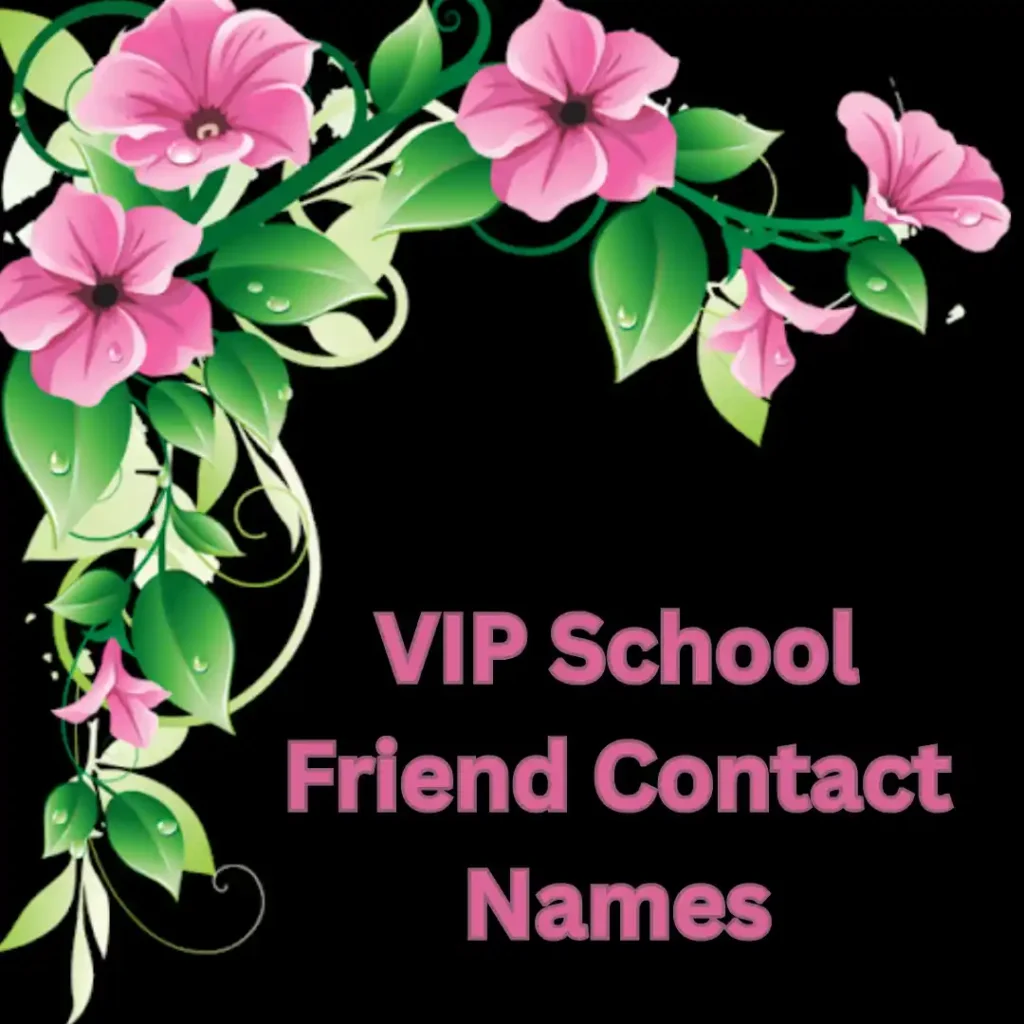 VIP School Friend Contact Names