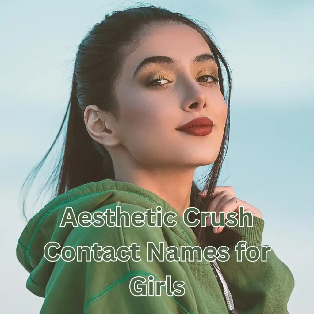 Aesthetic Crush Contact Names for Girls