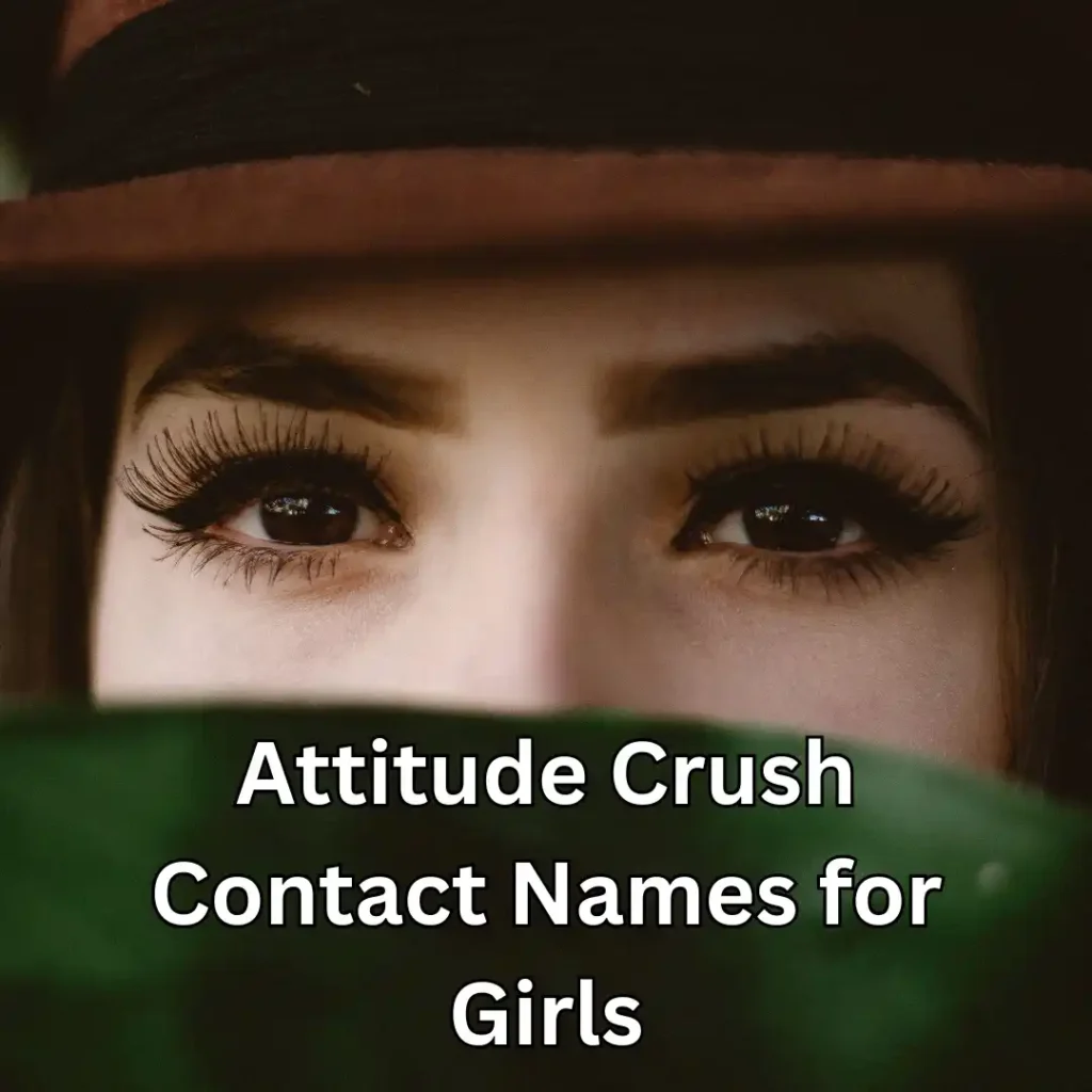 Attitude Crush Contact Names for Girls