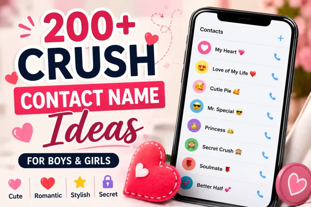 crush contact name ideas