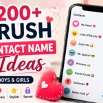 crush contact name ideas