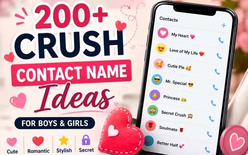 crush contact name ideas
