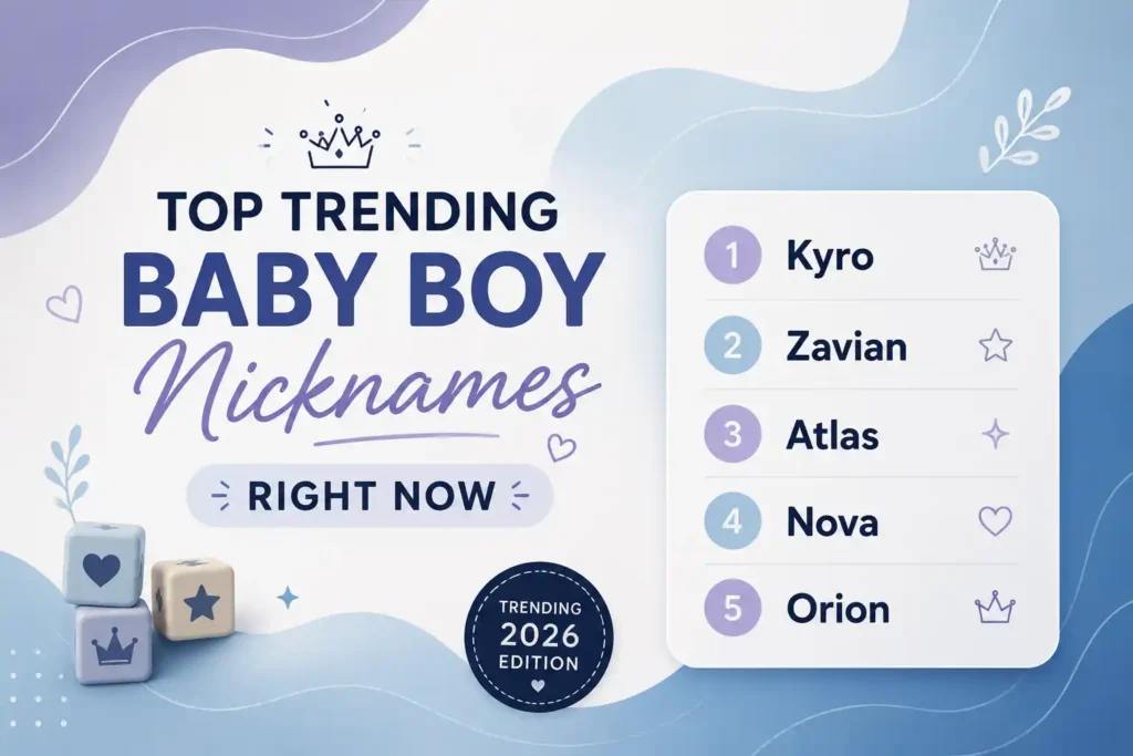  Trendy 2026 Baby Boy Nicknames