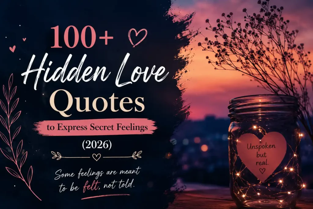100+ Hidden Love Quotes to Express Secret Feelings (2026)