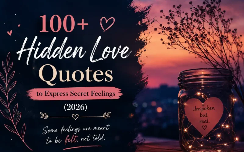 100+ Hidden Love Quotes to Express Secret Feelings (2026)