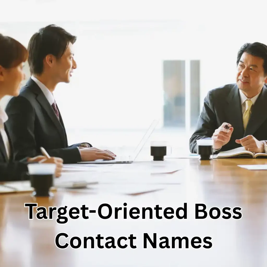 Target-Oriented Boss Contact Names
