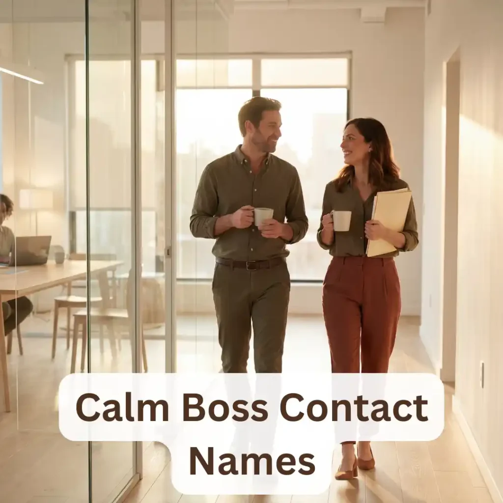 Calm Boss Contact Names