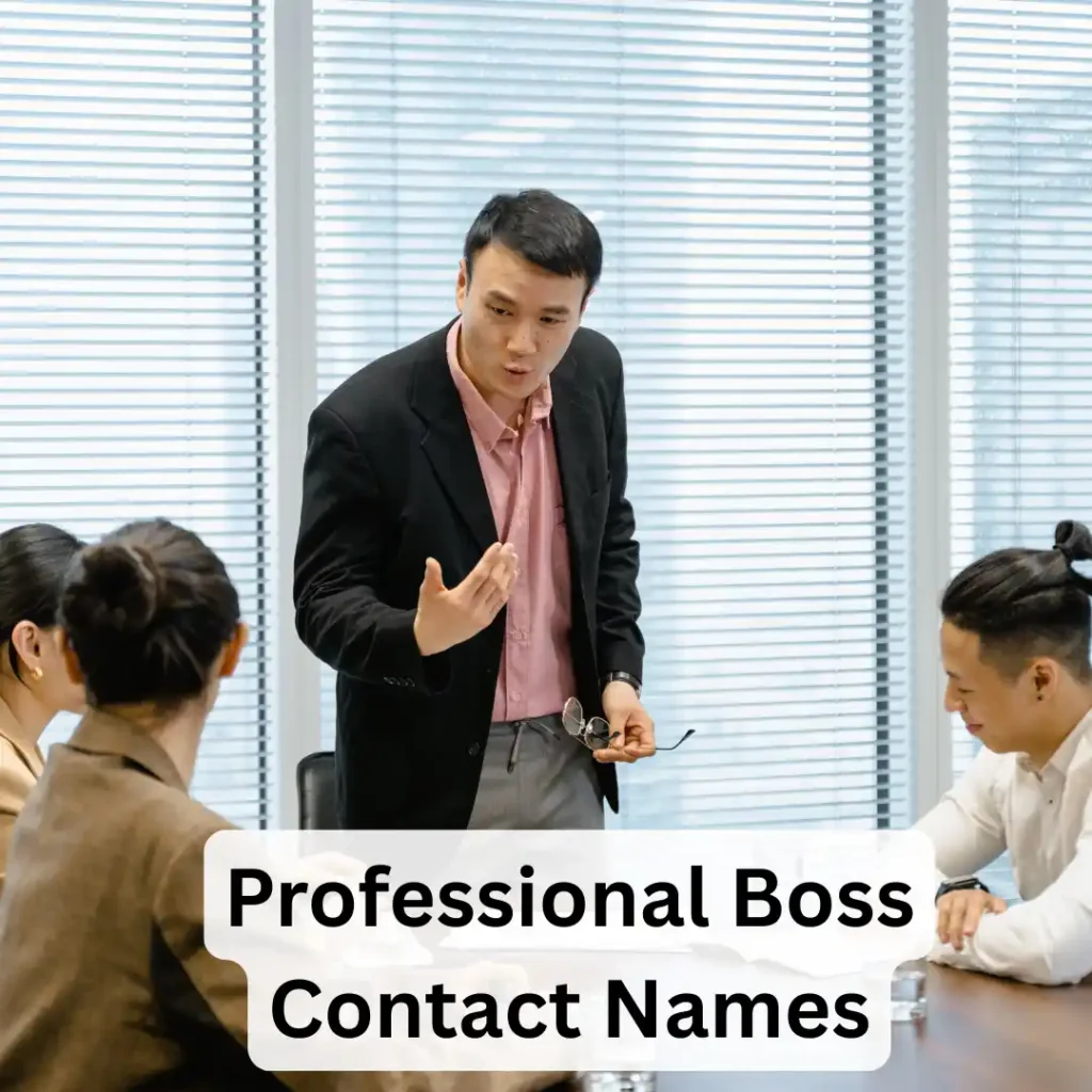 Professional Boss Contact Names