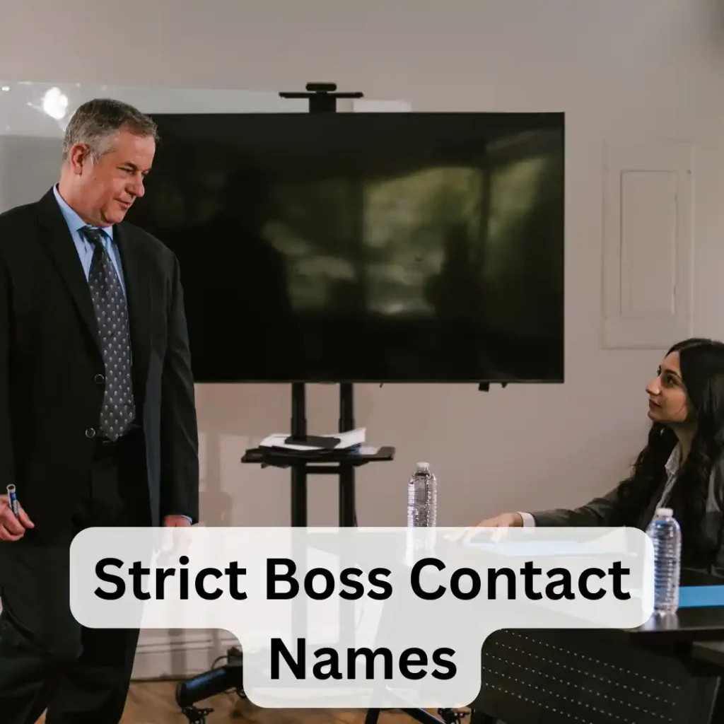 Strict Boss Contact Names