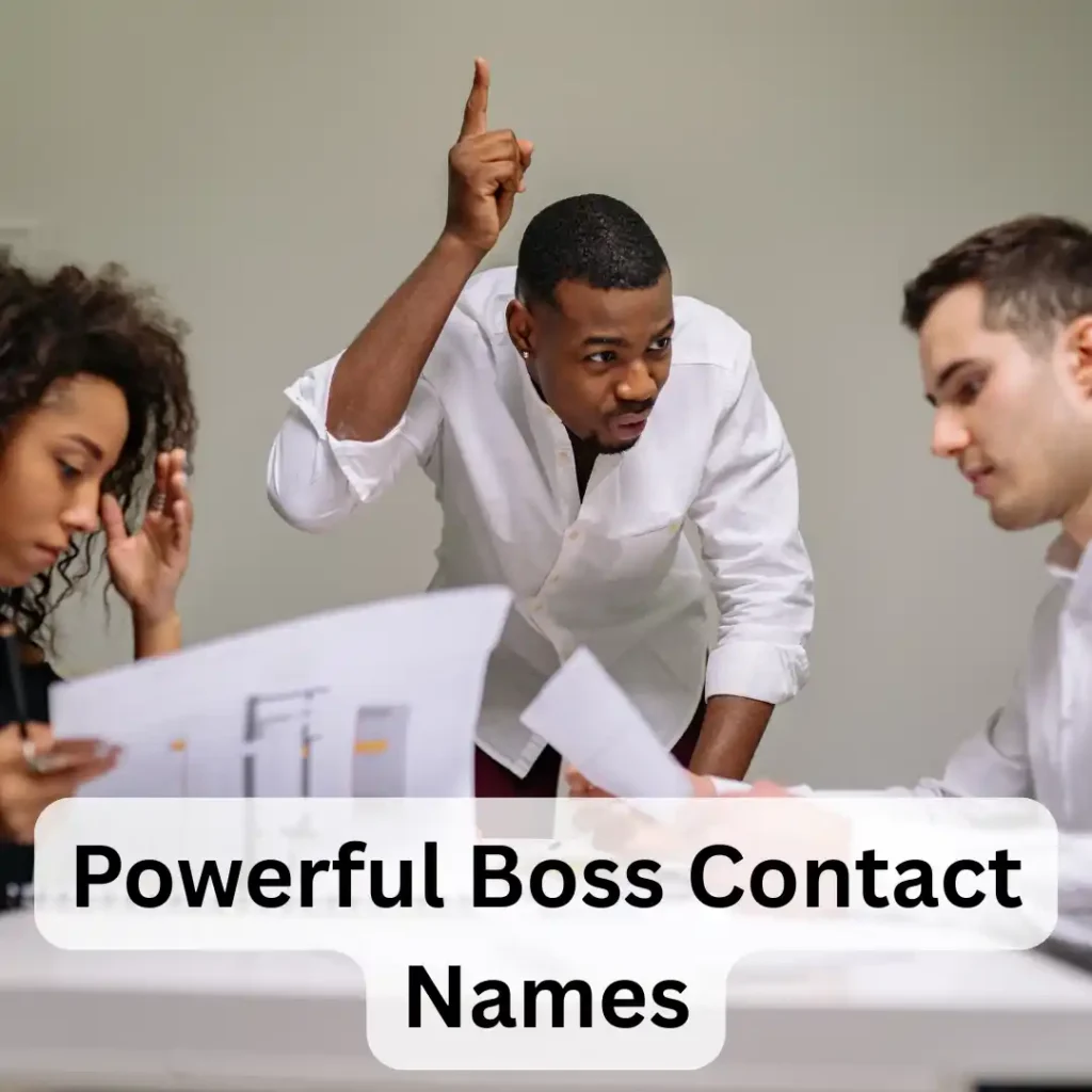 Powerful Boss Contact Names
