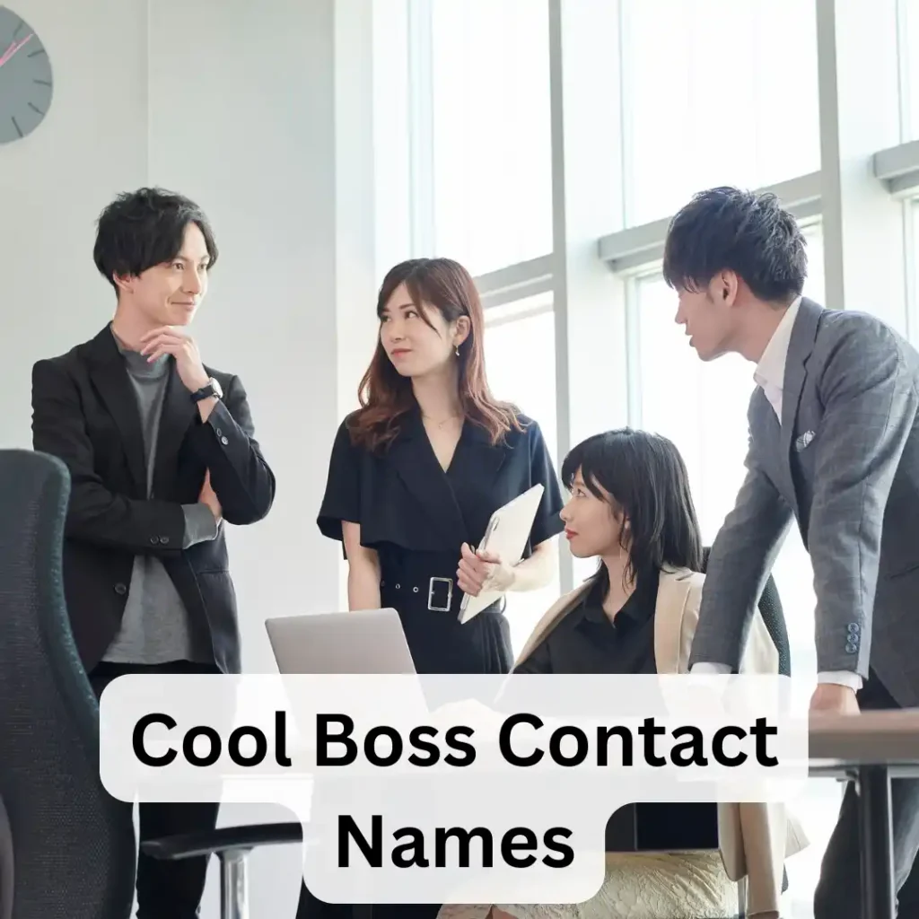 Cool Boss Contact Names
