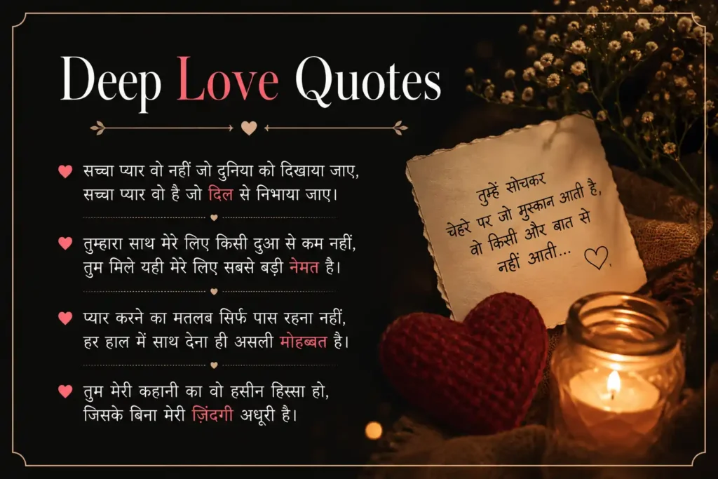 Deep Self Love Quotes in Hindi 