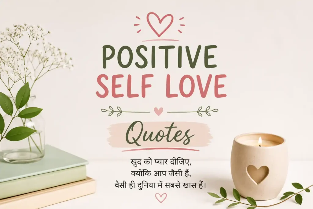 Positive Self Love Quotes in Hindi