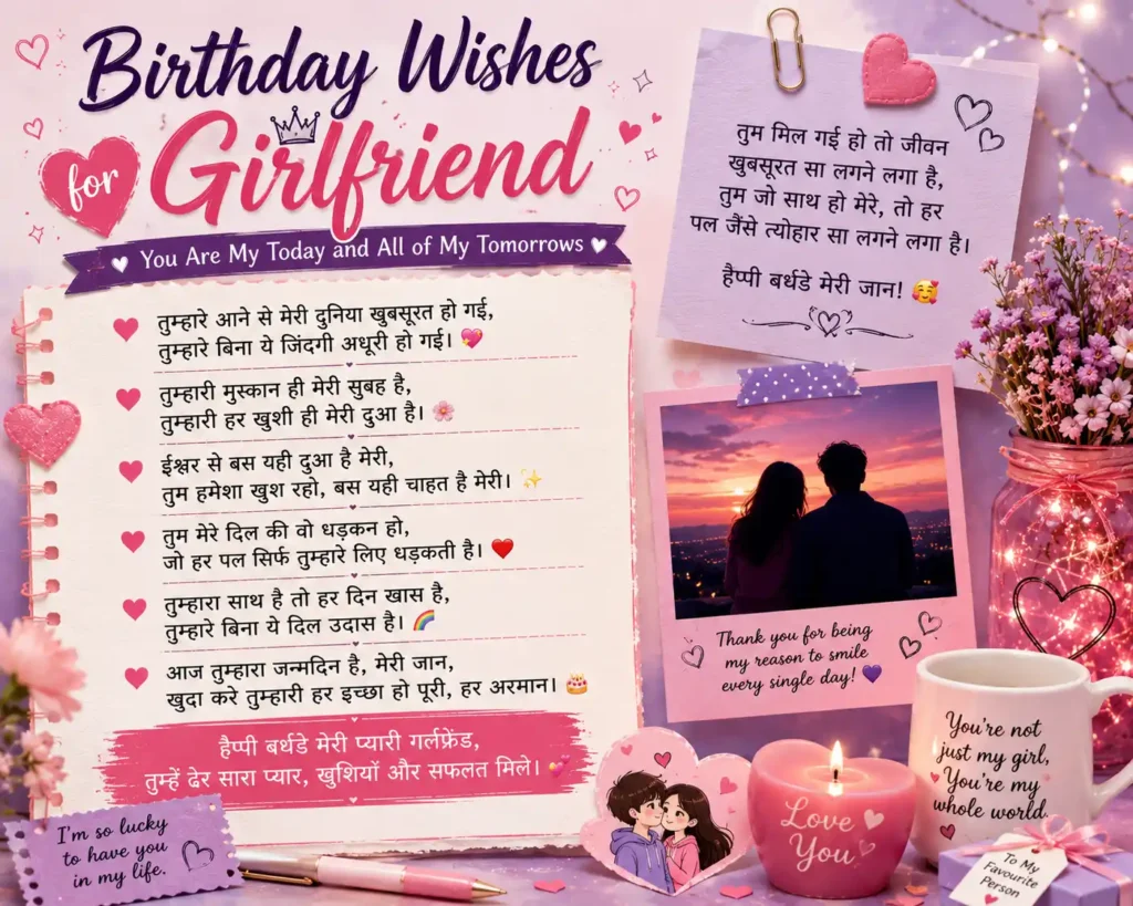  Birthday Wishes for Girlfriend