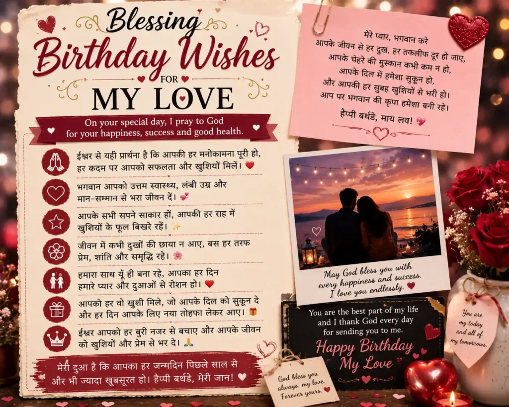  Blessing Birthday Wishes for My Love
