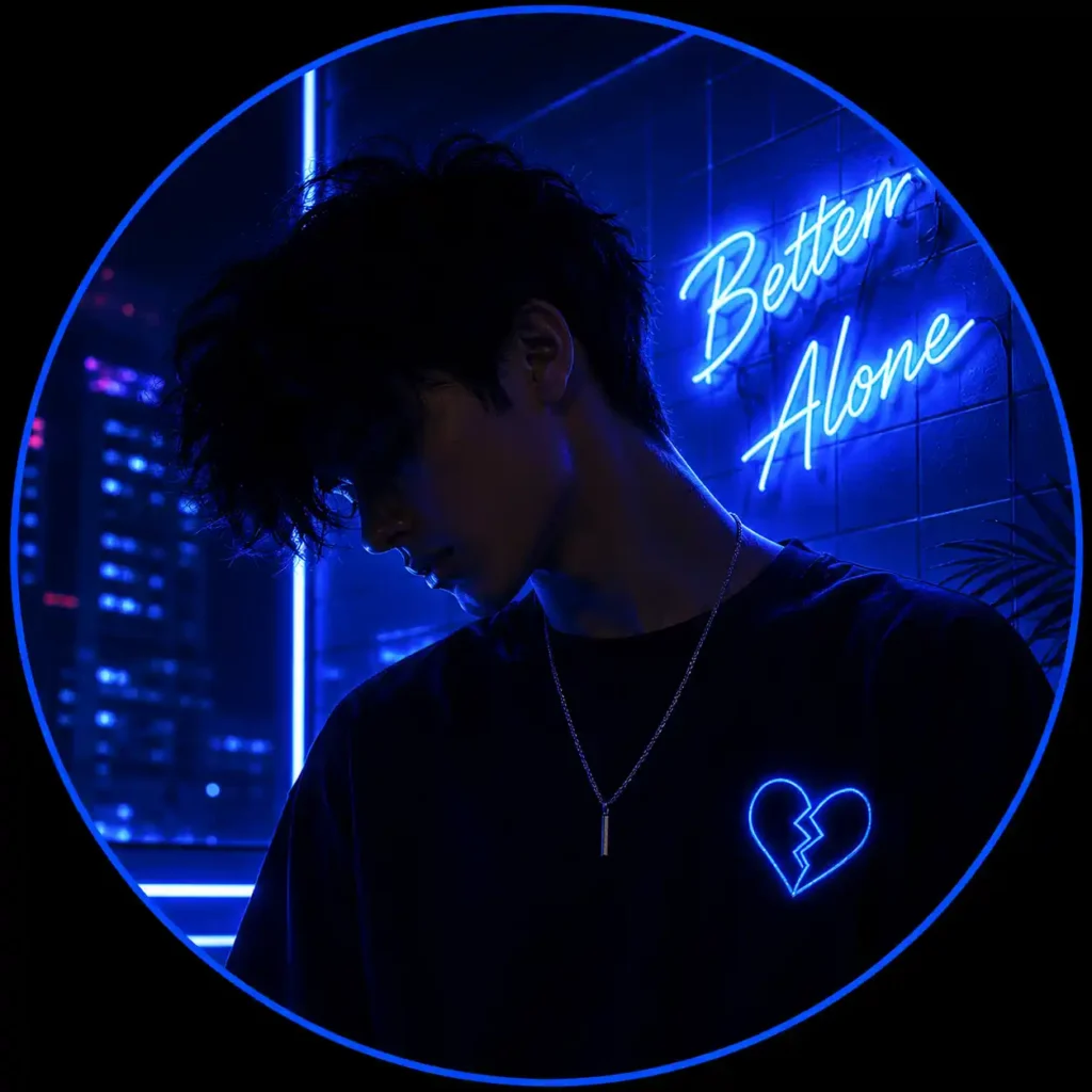 Blue Neon Boyfriend Contact Photos