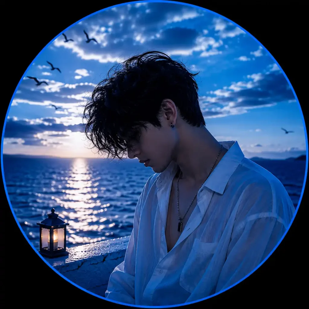 Ocean Blue Boyfriend Contact Photos