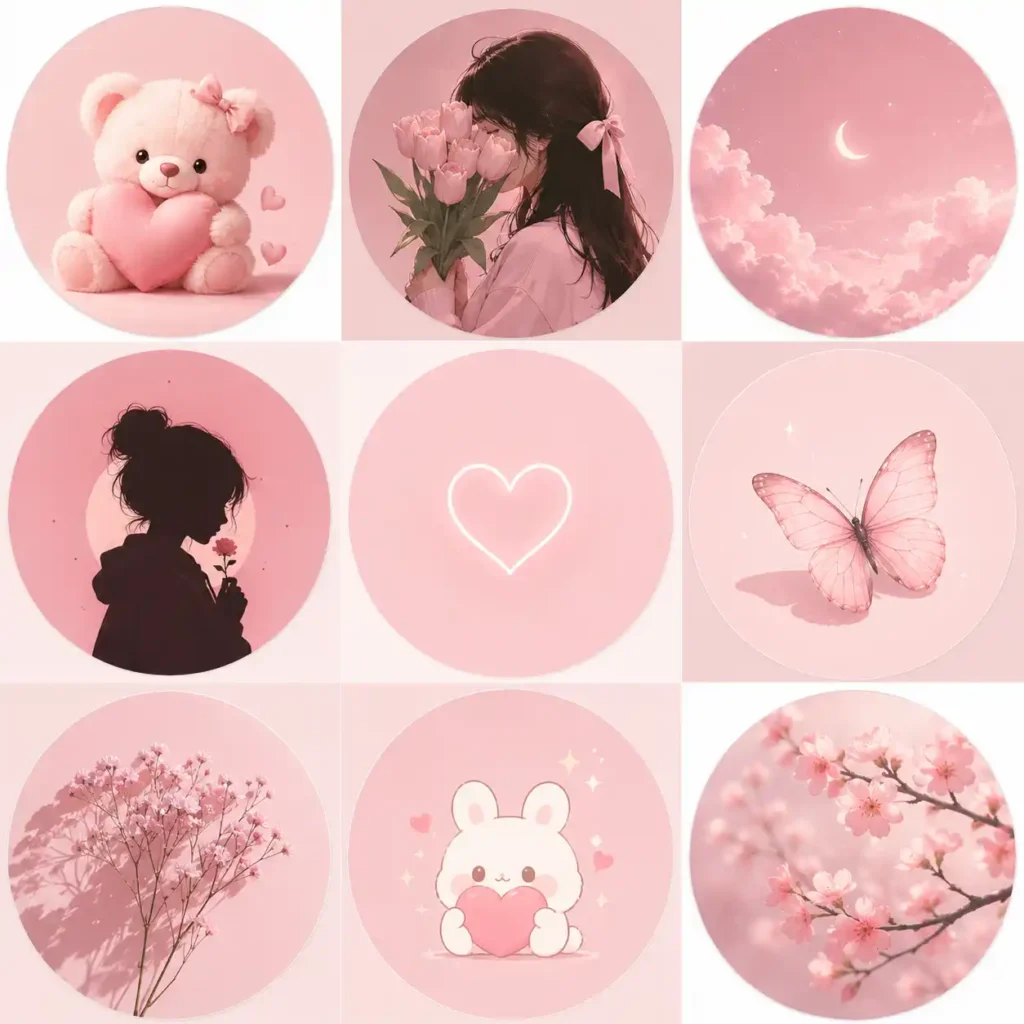 Soft Pink Contact Photos