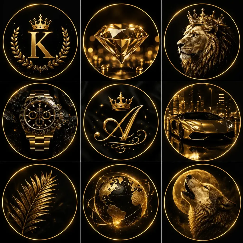 Luxury Gold Contact Photos