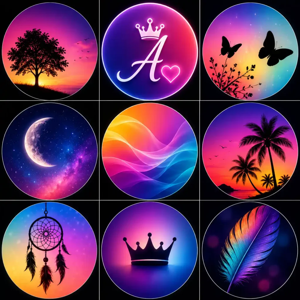 Colorful Gradient Contact Photos