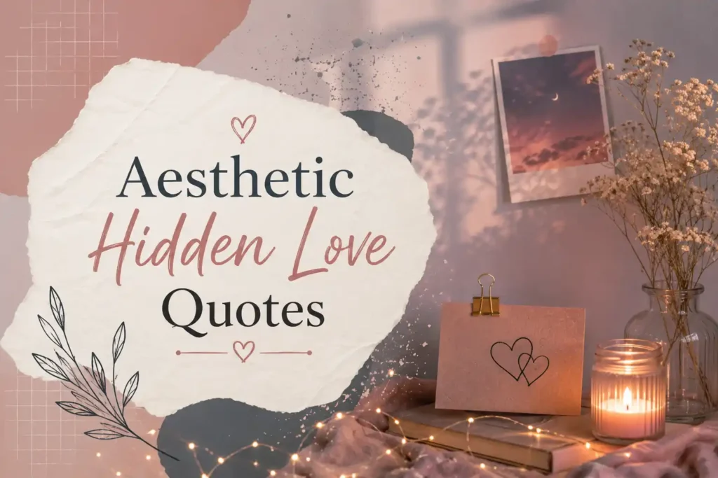 Aesthetic Hidden Love Quotes