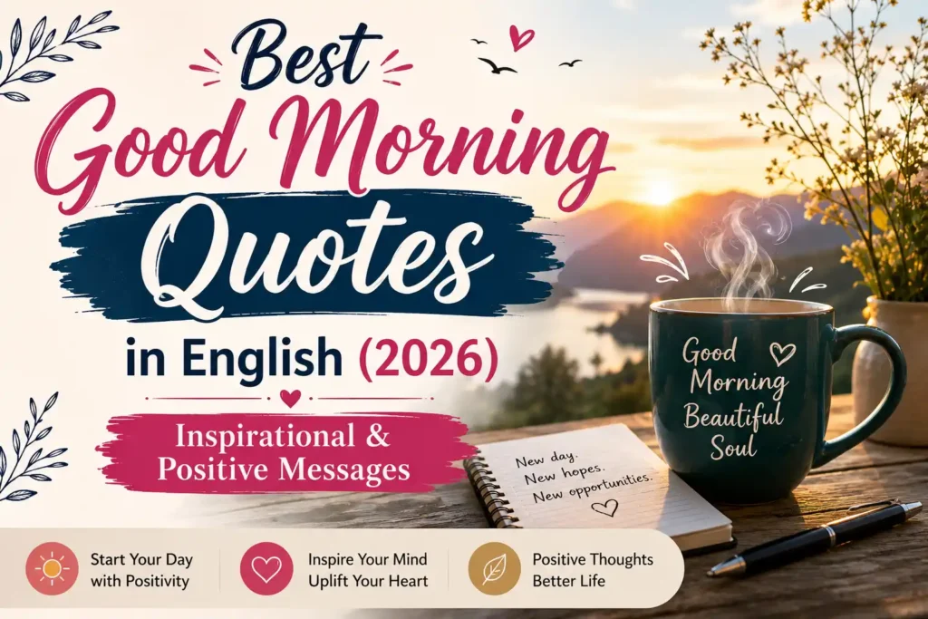 best good morning quotes in english