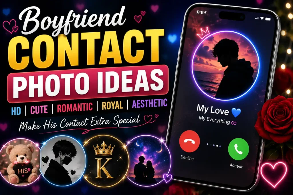 boyfriend contact photo ideas