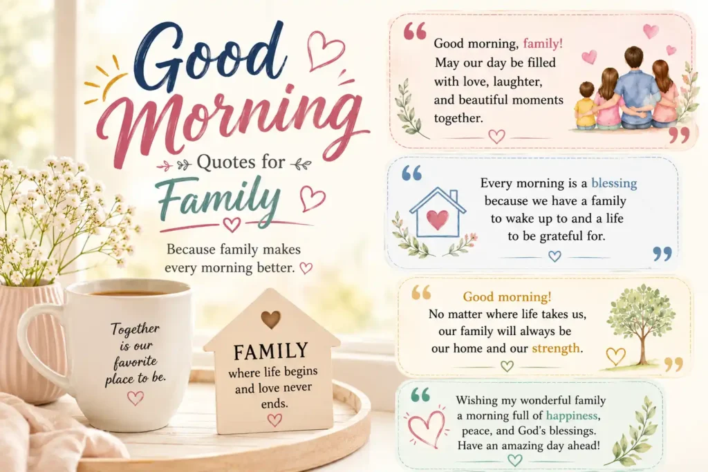 Good Morning Quotes for Family