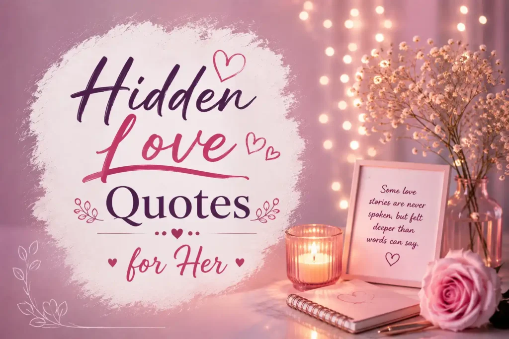 Hidden Love Quotes for Her