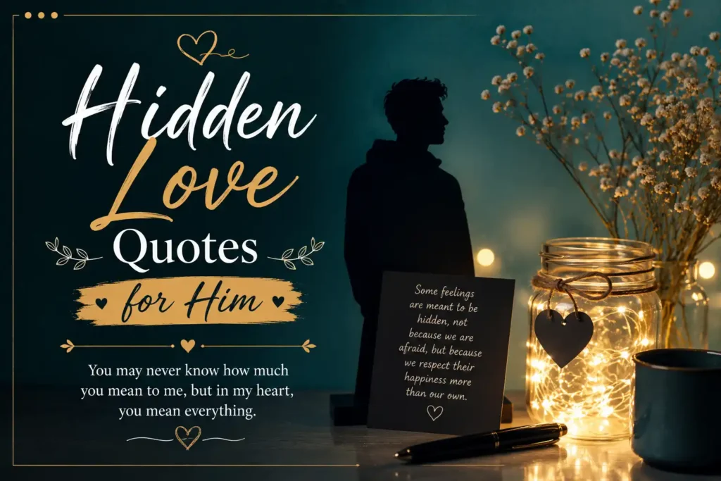 Hidden Love Quotes for Him