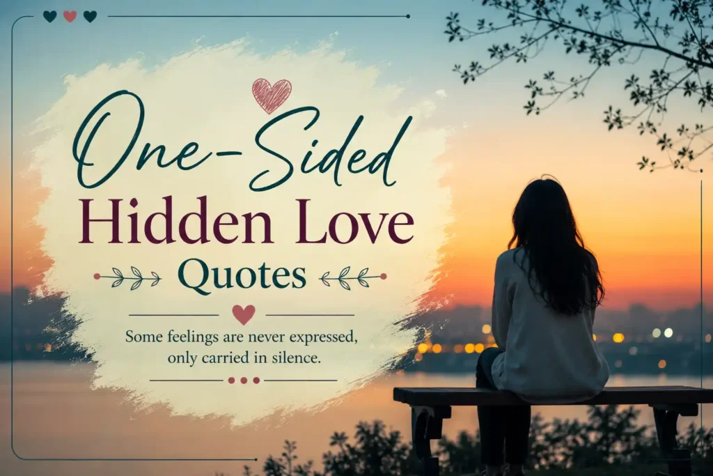 One-Sided Hidden Love Quotes