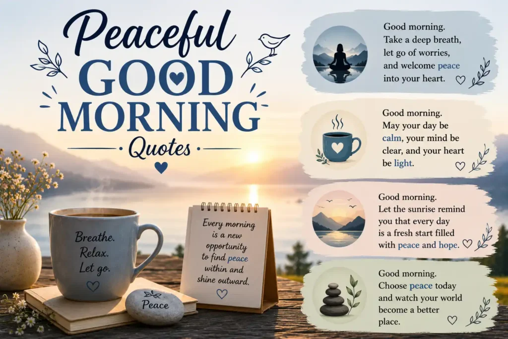 Peaceful Good Morning Quotes