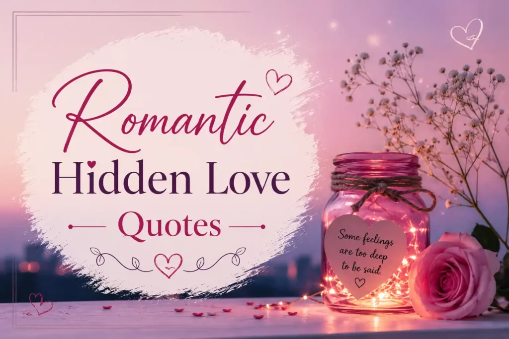 Romantic Hidden Love Quotes