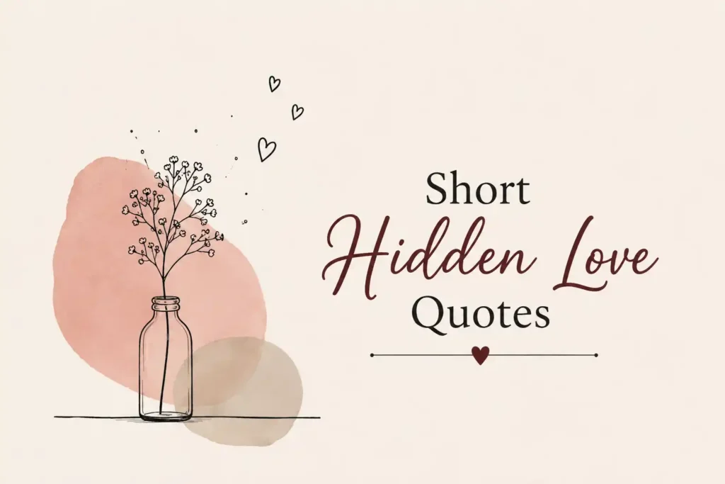 Short Hidden Love Quotes