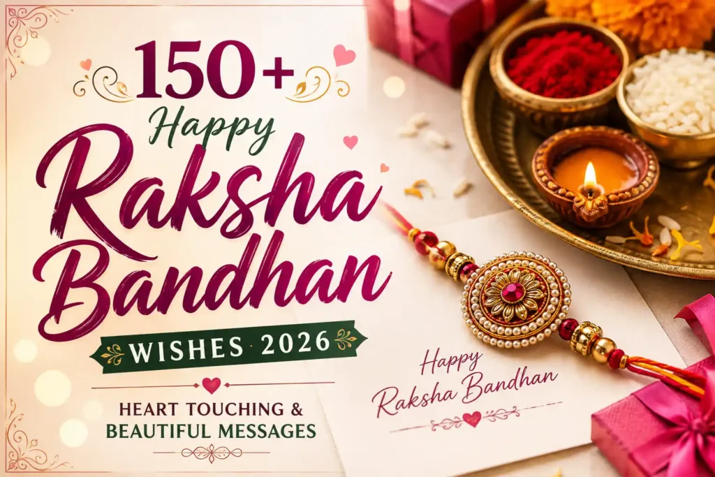 150+ Happy Raksha Bandhan Wishes 2026 | Heart Touching & Beautiful Messages_result