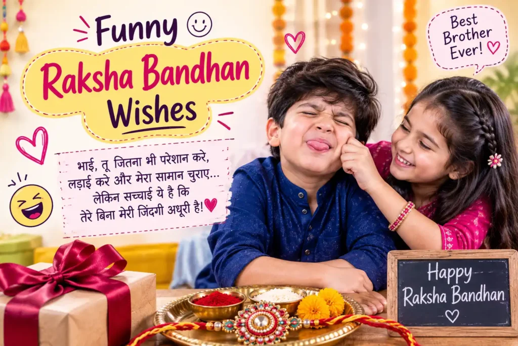 Funny Raksha Bandhan Wishes
