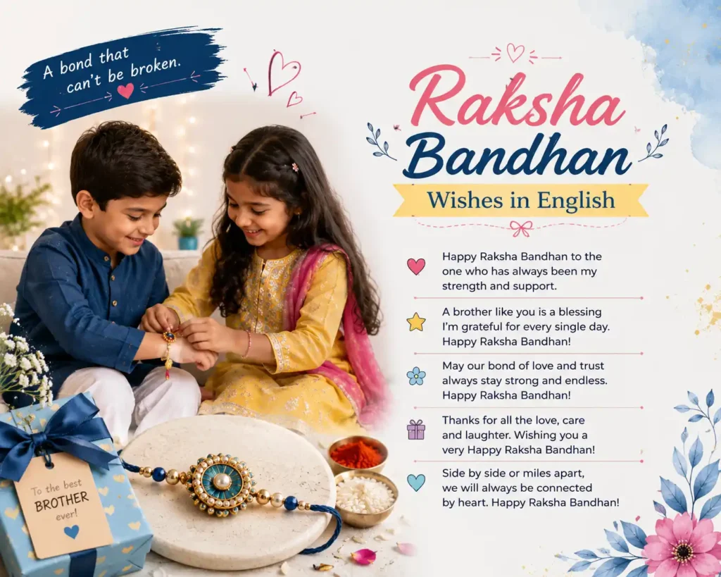 Raksha Bandhan Wishes in English